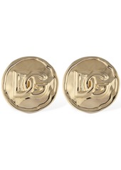 Dolce & Gabbana Coin Logo Dg Stud Clip-on Earrings