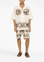 Dolce & Gabbana coin-print tailored shorts