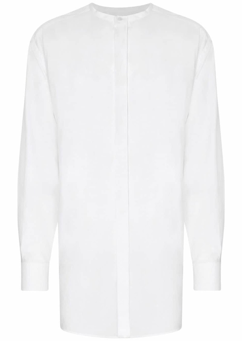 Dolce & Gabbana collarless long shirt