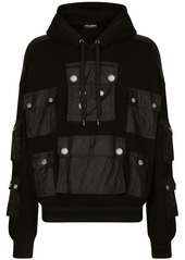 Dolce & Gabbana contrast-panel hooded jacket