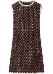 Dolce & Gabbana contrasting-edges short tweed dress