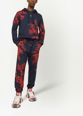 Dolce & Gabbana coral-print pullover hoodie