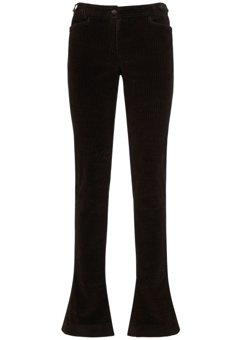 Dolce & Gabbana Corduroy Low Rise Bootcut Pants