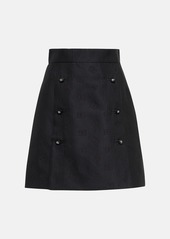 Dolce & Gabbana Cotton and silk-blend miniskirt