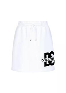 Dolce & Gabbana Cotton-Blend Logo Miniskirt