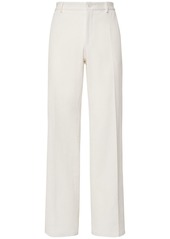 Dolce & Gabbana Cotton Blend Straight Pants