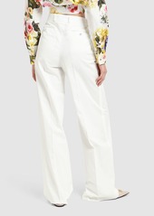 Dolce & Gabbana Cotton Gabardine Wide Pants