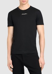 Dolce & Gabbana Cotton Jersey Crewneck T-shirt