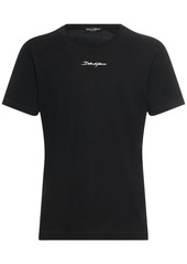 Dolce & Gabbana Cotton Jersey Crewneck T-shirt