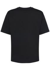 Dolce & Gabbana Cotton Jersey T-shirt W/ Crystals