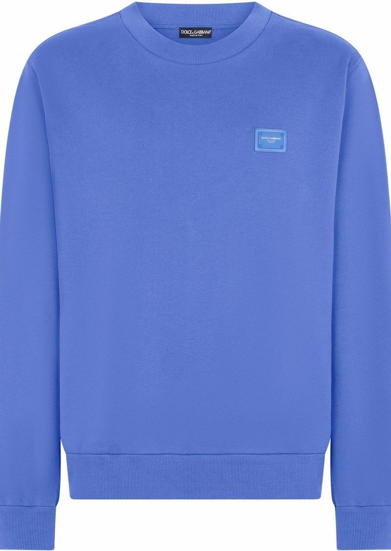 Dolce & Gabbana logo-tag cotton sweatshirt