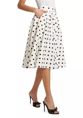 Dolce & Gabbana Cotton Polka Dot Midi-Skirt