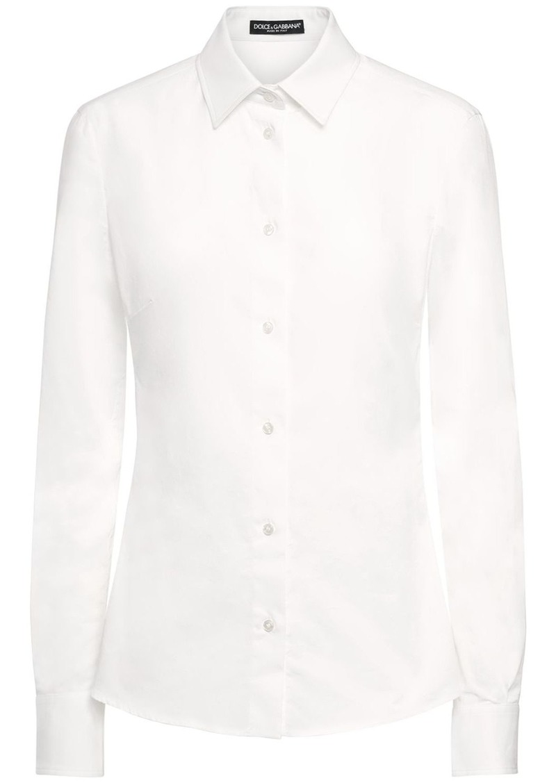 Dolce & Gabbana Cotton Poplin Classic Fit Shirt