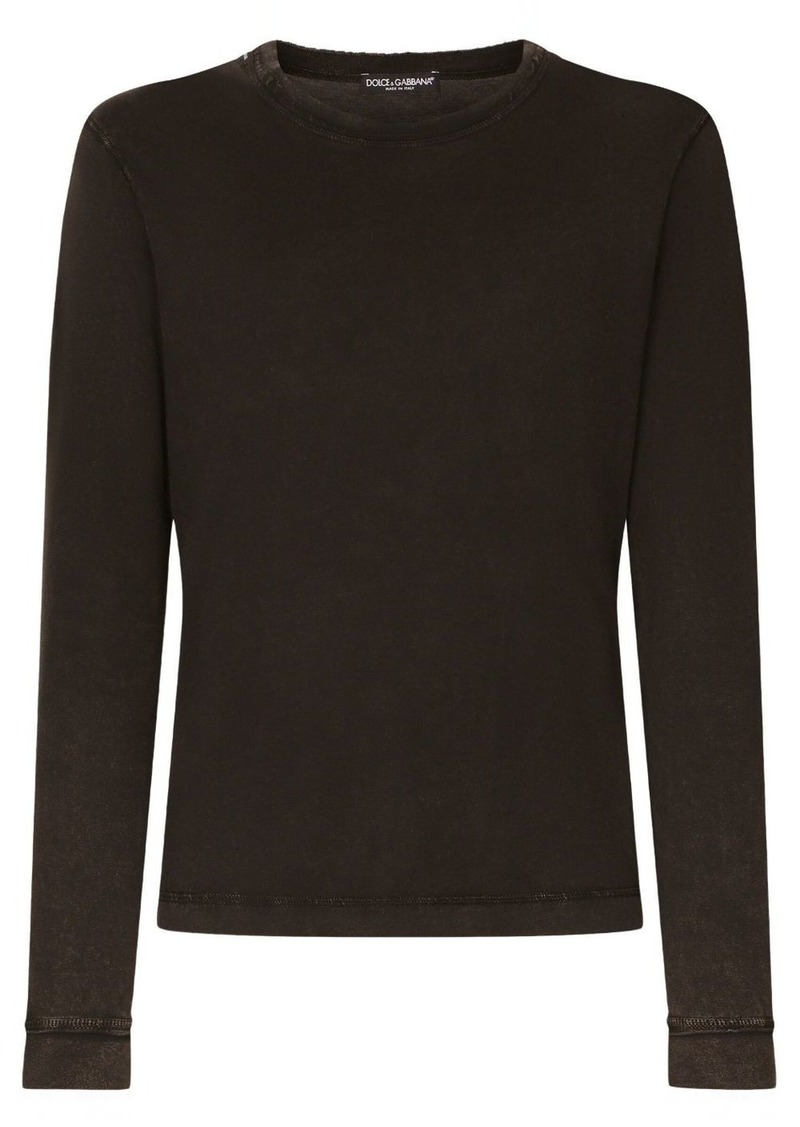 Dolce & Gabbana crew-neck cotton sweatshirt