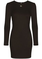 Dolce & Gabbana DG-logo Milano-rib minidress