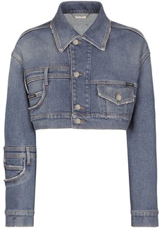 Dolce & Gabbana patchwork-denim cropped jacket