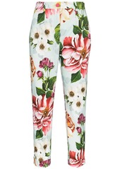 Dolce & Gabbana cropped floral-print trousers