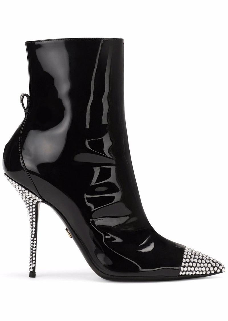 Dolce & Gabbana crystal-embellished ankle boots