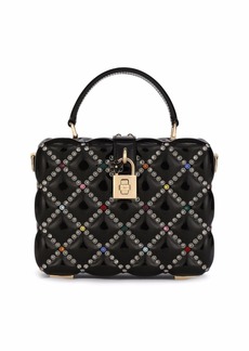 Dolce & Gabbana Dolce Box rhinestone-embellished top-handle bag