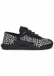 Dolce & Gabbana crystal-embellished lace-up sneakers