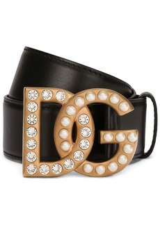 Dolce & Gabbana DG-logo leather belt