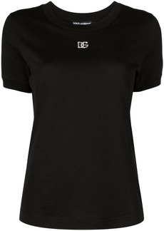 Dolce & Gabbana crystal-embellished round-neck T-shirt