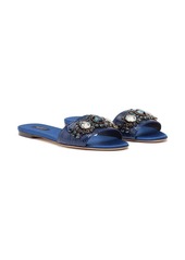 Dolce & Gabbana bejewelled leather sandals