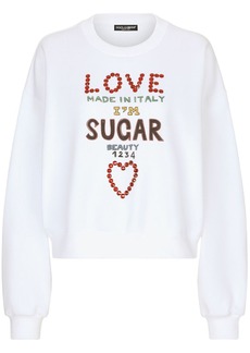 Dolce & Gabbana crystal-embellished sweatshirt