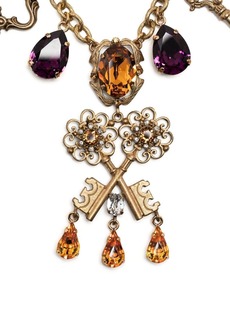 Dolce & Gabbana crystal-key-charm necklace