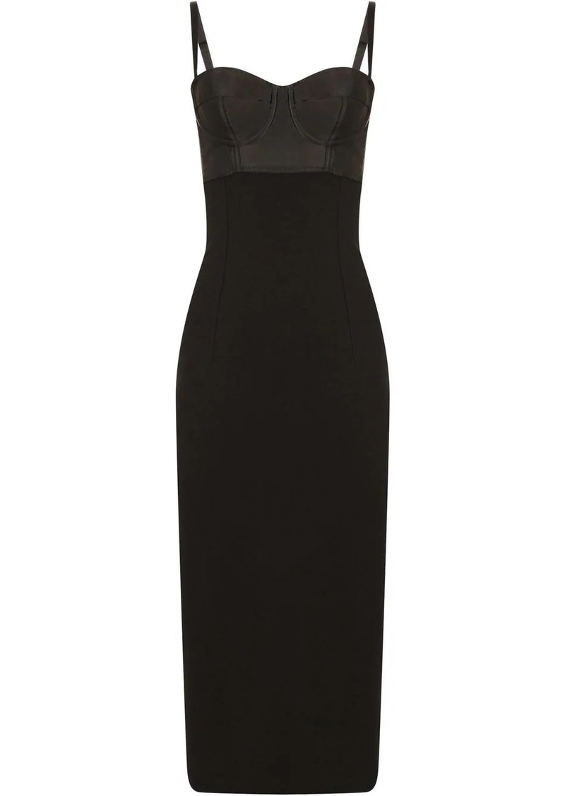 Dolce & Gabbana cut-out bustier midi-dress