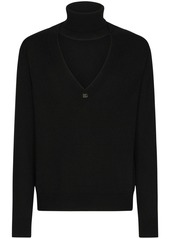 Dolce & Gabbana cut-out roll-neck jumper