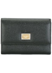 Dolce & Gabbana Dauphine leather flap wallet