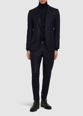 Dolce & Gabbana Deconstructed Wool Flannel Blazer