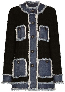 Dolce & Gabbana tweed denim jacket
