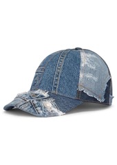 Dolce & Gabbana patchwork-denim baseball cap