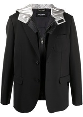 Dolce & Gabbana detachable hood blazer