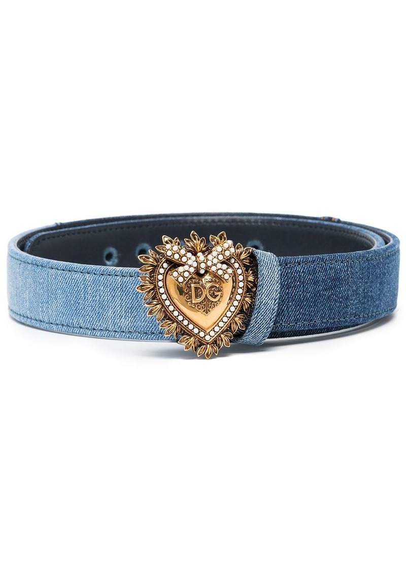 Dolce & Gabbana Devotion denim belt