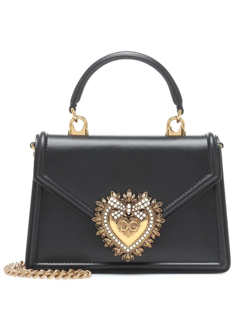 Dolce & Gabbana Devotion Small leather shoulder bag