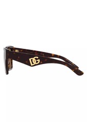 Dolce & Gabbana DG 4436 Havana 55MM Square Sunglasses