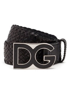 Dolce & Gabbana DG buckle interwoven belt