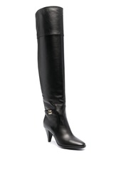 Dolce & Gabbana DG buckle knee-length boots