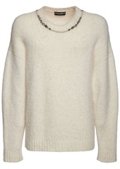 Dolce & Gabbana Dg Chain Alpaca Blend Knit Sweater