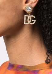 Dolce & Gabbana DG-logo rhinestone-embellished earrings