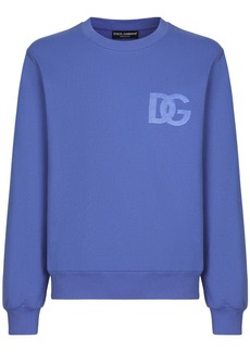 Dolce & Gabbana DG embroidered-logo cotton sweatshirt