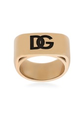 Dolce & Gabbana DG engraved-logo ring