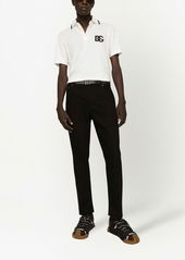 Dolce & Gabbana logo-appliqué tapered-leg jeans