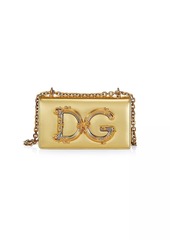 Dolce & Gabbana D&G Girls Metallic Leather Crossbody Phone Case