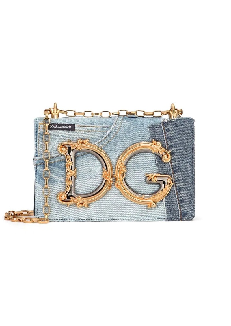 Dolce & Gabbana DG Girls patchwork-denim crossbody bag