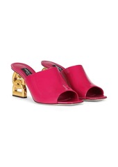 Dolce & Gabbana 3.5 75mm patent leather mules