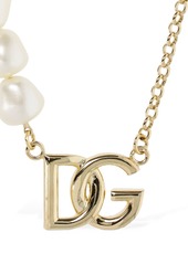 Dolce & Gabbana Dg Imitation Pearl Long Necklace